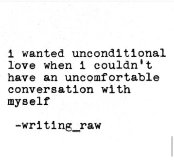 unconditional love @writingraw